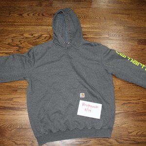 carhartt hoodie large gray